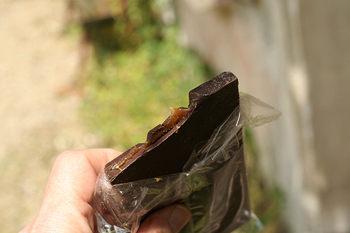 caramel-filled chocolate bar