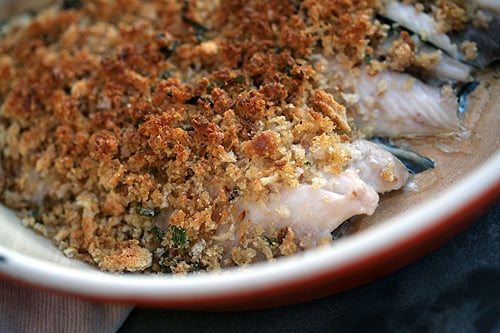 fresh sardines, broiled