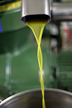 dripping olive oil