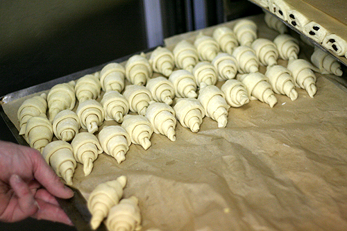 unbaked croissants