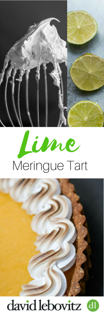 Lime meringue tart
