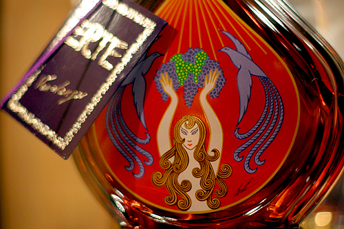 Erte cognac bottle