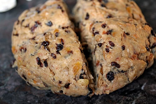 stollen dough in 4ths