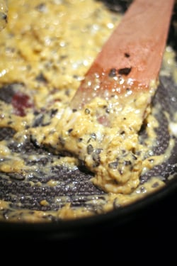 scrambling eggs & truffles