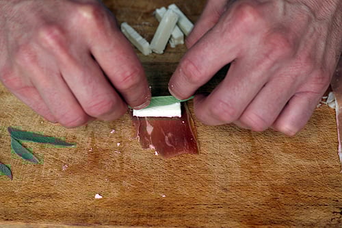 rolling up involontini