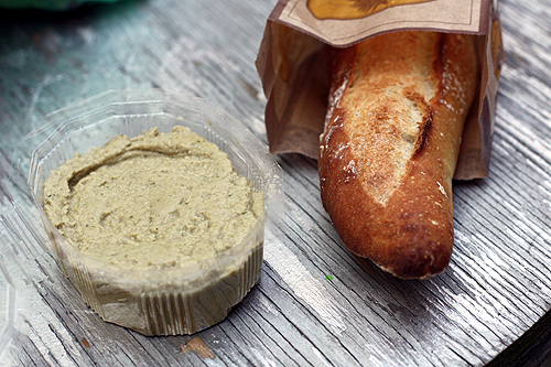 baguette and tapenade