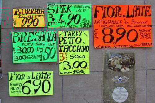 italian signs