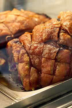 very crisp porchetta