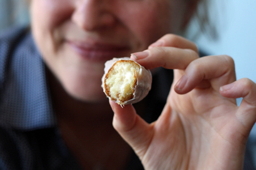 inside dos leches doughnut