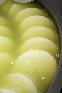 cheese wheels ripening