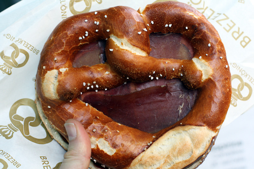 pretzel sandwich