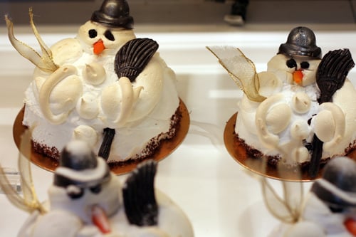 snowman cake
