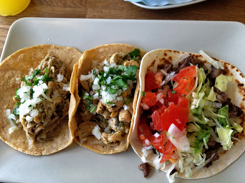 tacos at El Guacamolé in Paris