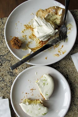 passion fruit tart & banana caramel pie