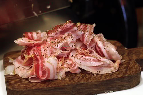 cured pork belly with pepper