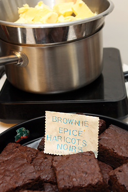spiced black bean brownies