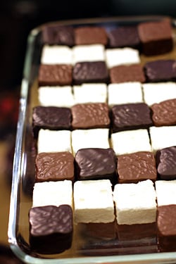 chocolate-covered marshmallows