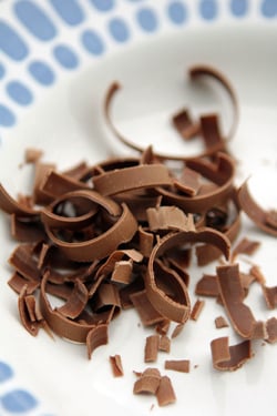 chocolate curls