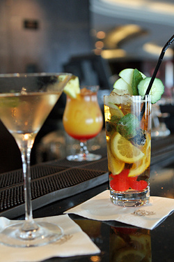 cocktails in Commodore club