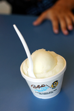 lemon ice at Ralph's