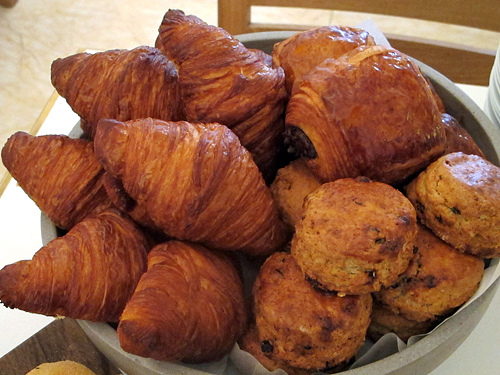 croissants and scones