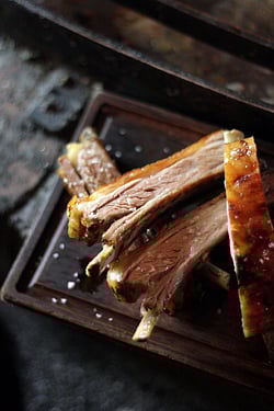 lamb ribs at Porteรฑo