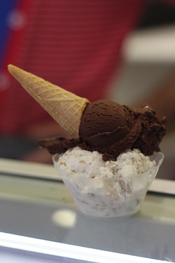 rice and chocolate gelato