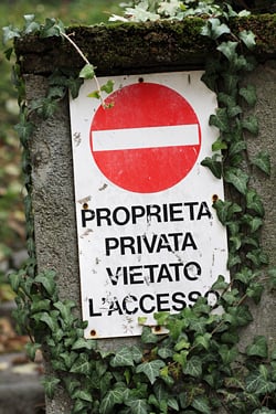 Italian sign