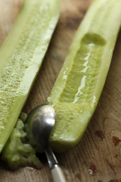 peeled cucumbers