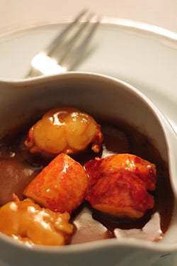 lobster and pommes de mer