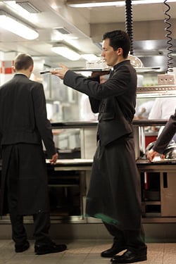 waiter at Alain Ducasse