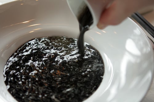 veloutรฉ of squid ink