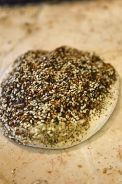 seeded flatbread