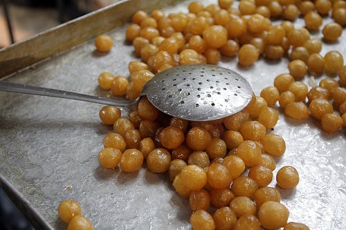 fried dough in syrup