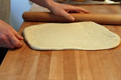 pizza dough rolling