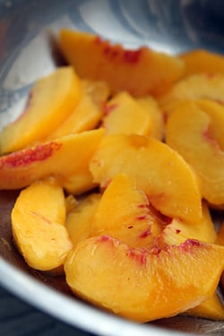 peaches for peach shortcake