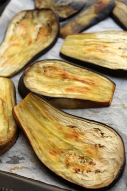 baked eggplant for eggplant jam