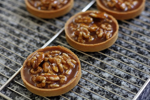 walnut caramel tarts