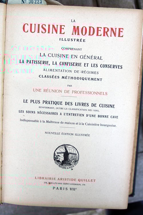 La Cuisine Moderne livre