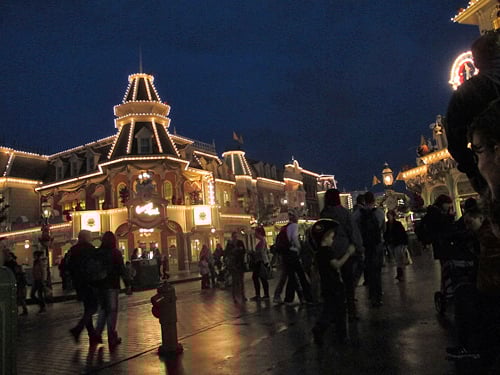 Disneyland at night