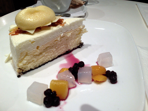 smoked coconut cheesecake