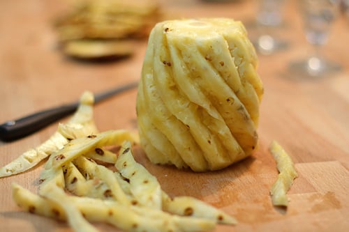 peeled pineapple