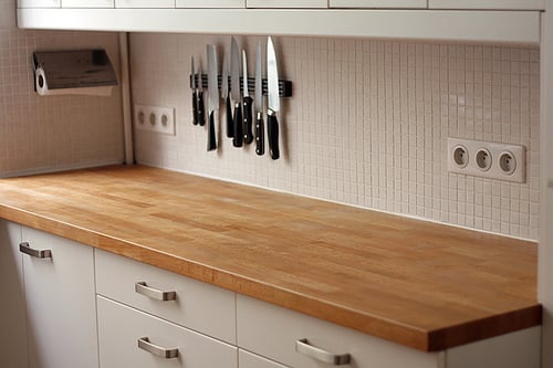 kitchen wooden counter