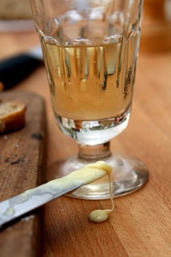 wine and Vacherin Mont d'Or Cheese