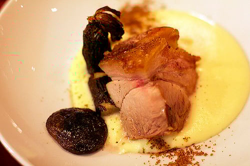 porcelet with salsify and puree