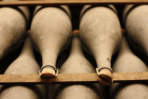 Champagne in cave