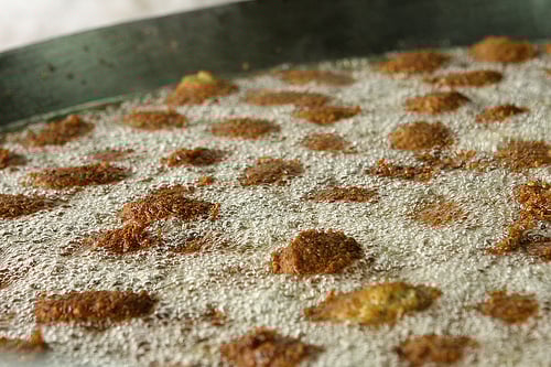 frying falafel