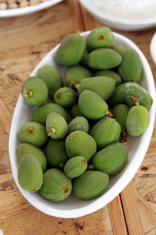 green almonds