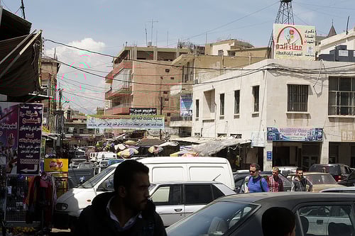 street scene near souk
