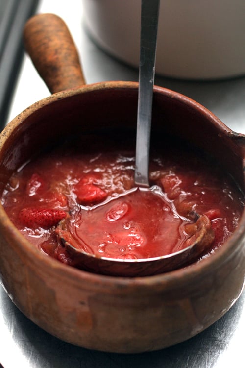 strawberry rhubarb compote
